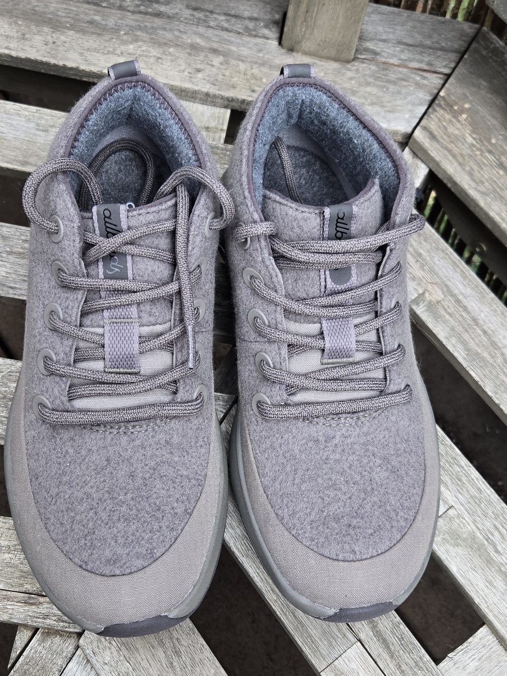 Allbirds High- Top WATERPROOF Ladies Wool Runner Mizzles - Gray